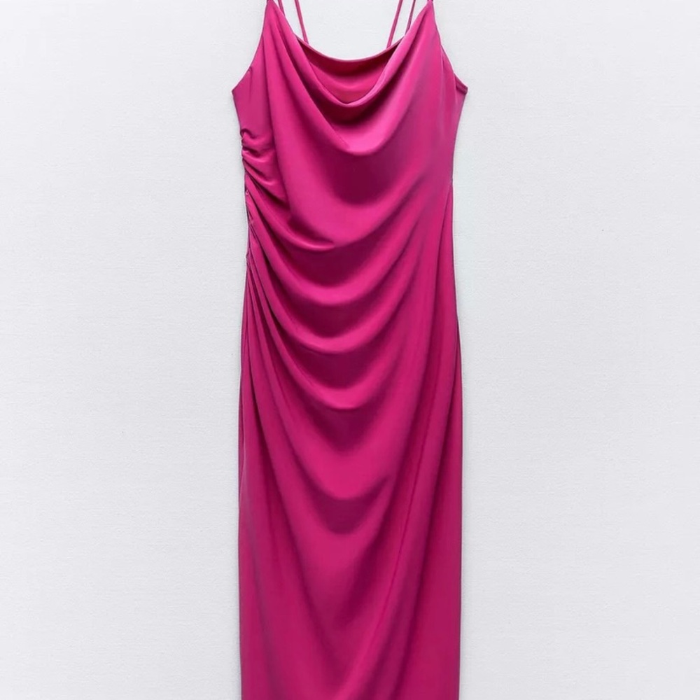 Zara Elegant  Draped Dress